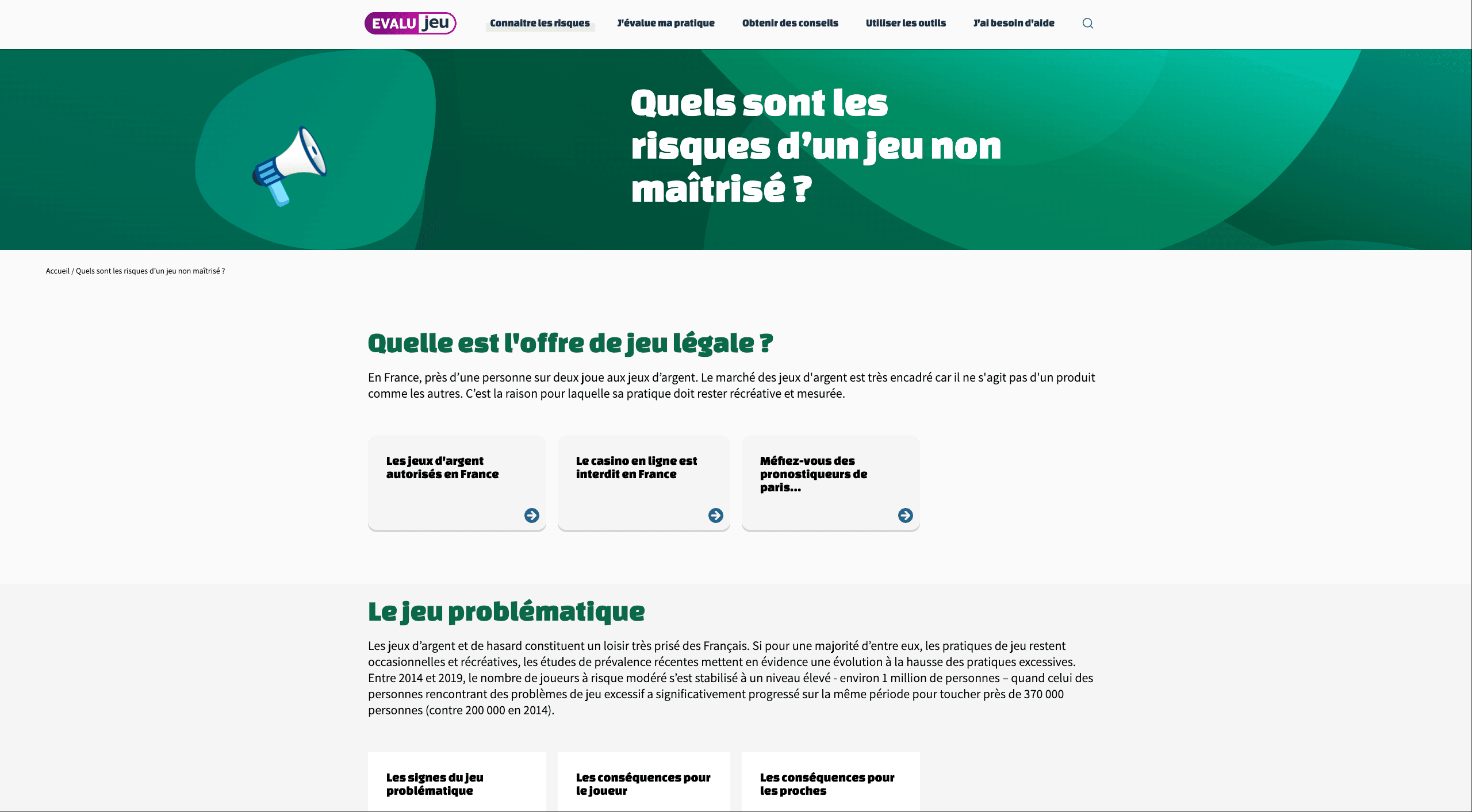 Seconde capture d'écran du projet Evalujeu